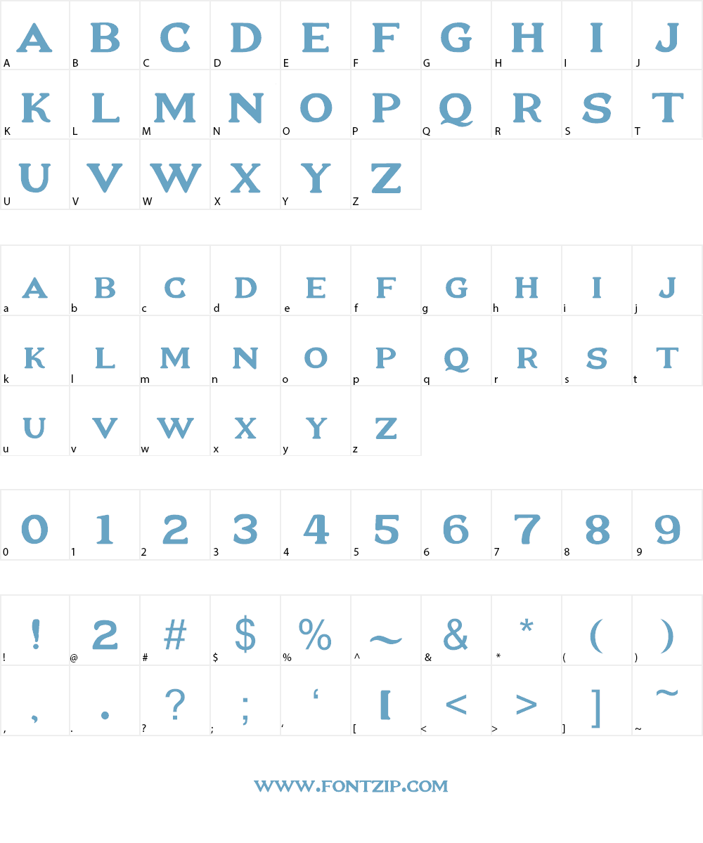 New Flourina Font for 2014 Font Character